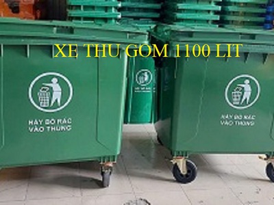 Xe thu gom rác 1100 lit 1