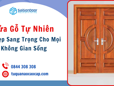 Cửa Gỗ Tự Nhiên   Vẻ Đẹp Sang Trọng Cho Mọi Không Gian Sống 1
