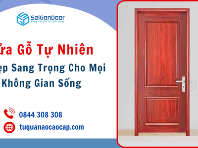 Cửa Gỗ Tự Nhiên   Vẻ Đẹp Sang Trọng Cho Mọi Không Gian Sống 4