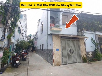 Cực hiếm-bán nhà 2 mặt tiền hxh gò dầu 56m , 1lầu  st - gần aeon 0