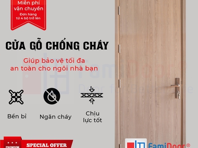 Cửa gỗ chống cháy 0