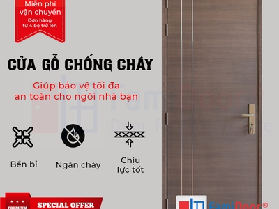 Cửa gỗ chống cháy 2