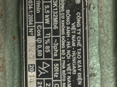Thanh lý động cơ 3 phase VIHEM 1