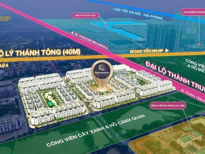 Bán suất ngoại giao liền kề eurowindow twin parks gia lâm view công viên 0
