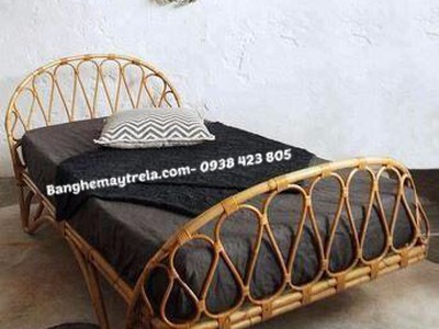 Giường mây tự nhiên cho bé 2