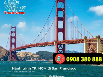 Vietnam Airlines ưu đãi vé khứ hồi TP.HCM   San Francisco chỉ từ 51 triệu. 0