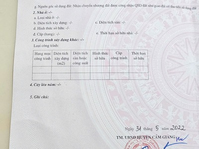 Bán đất lẻ doi cẩm giàng hd gần nhiều kcn giá chỉ 1ty6xx 2