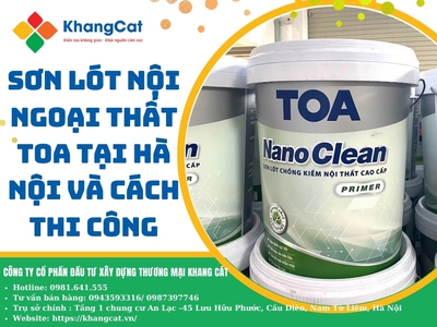 Sơn lót nội ngoại thất TOA tại Hà Nội và cách thi công 0