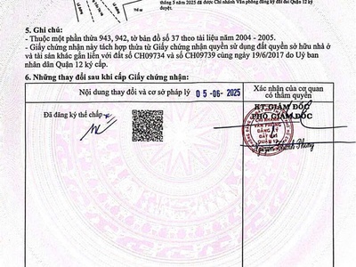 Chỉ nhỉnh 5 tỷ   sở hữu ngay đất mt trần thị hè   hiệp thành, q12 3