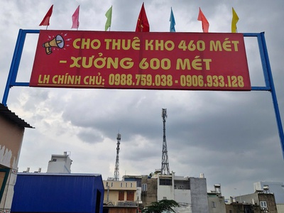 Chính chủ cho thuê xưởng/kho mới xây   mặt tiền đường 30m   bình hưng hòa, bình tân 2