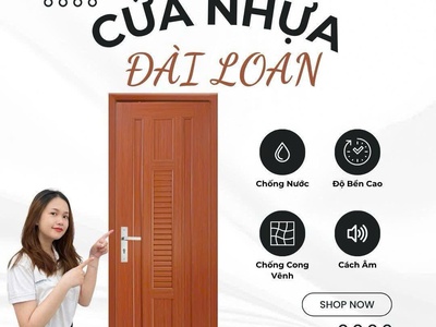 Cửa nhựa Đài Loan ghép thanh 3