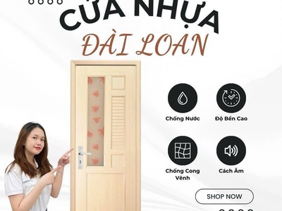 Cửa nhựa Đài Loan ghép thanh 0