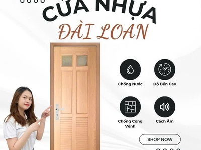 Cửa nhựa Đài Loan ghép thanh 1