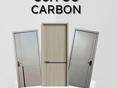 Cửa gỗ Carbon chống cháy Saigondoor 5