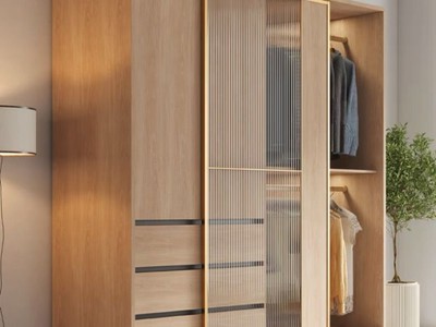Tủ Quần Áo Cánh Kính Gỗ Công Nghiệp MDF Cửa Lùa Sang Trọng 1
