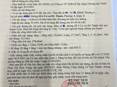 Bán nhà 56m2, đs. 4, cư xá đô thành, phường 4, quận 3 -- gần bv bình dân -- giá chỉ 7.2 tỷ 1