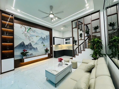 Nhà đẹp pull nội thất định công thượng - ô tô đỗ cửa - gần trần hòa - an ninh tốt 1