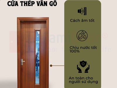 Cửa thép vân gỗ Saigondoor 0