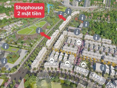Shophouse 2 mặt tiền tại kđt hồng hạc city có giá từ 146tr/m2 đất 0