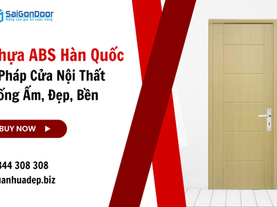 Cửa Nhựa ABS Hàn Quốc   Giải Pháp Cửa Nội Thất Chống Ẩm, Đẹp, Bền 1