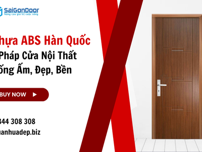 Cửa Nhựa ABS Hàn Quốc   Giải Pháp Cửa Nội Thất Chống Ẩm, Đẹp, Bền 3