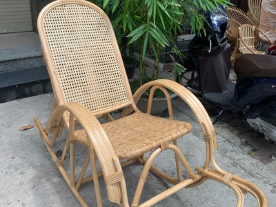 Ghế bập bênh kết hợp lưới mây đan 4