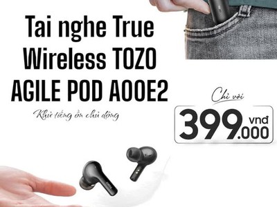 Tai nghe True Wireless TOZO AGILE POD A00E2   Nhỏ gọn 0