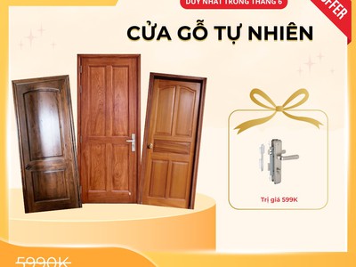 Cửa gỗ sồi nhập khẩu - Giá rẻ 0