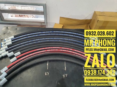 Ống mềm thủy lực bọc lưới -ống tuy ô thủy lực bọc lưới- ống dẫn dầu bọc lưới 3