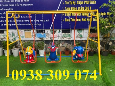 Xích đu trẻ em, đu quay mâm xoay trẻ em, cầu trượt liên hoàn 5