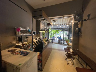 Bình thạnh    nhanh còn   quán cafe góc 2 mt đẹp lắm   dtsd 6m x 14m , lề đường góc rộng, 3