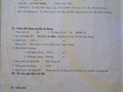 Bán đất 1,1ha tỉnh lộ 8 tân an hội, củ chi 2