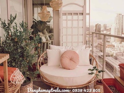 Ghế tròn mây tự nhiên 4