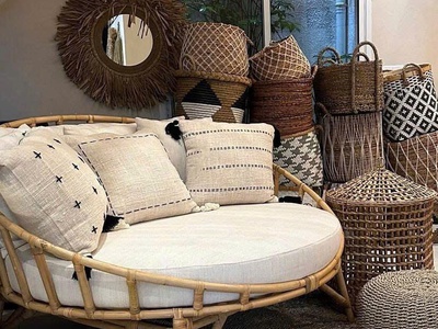 Ghế tròn mây tự nhiên 1