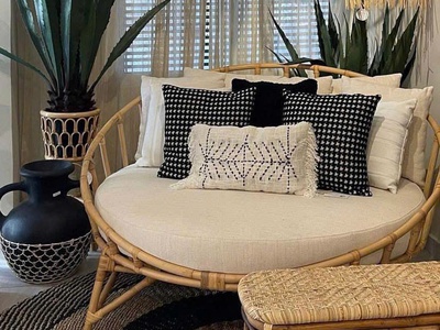 Ghế tròn mây tự nhiên 6