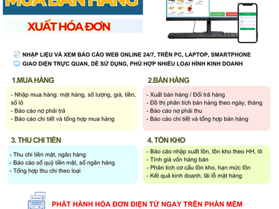 Phần mềm mua bán web và xuất hóa đơn 0