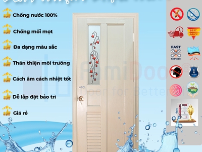 Cửa nhựa Đài Loan ghép thanh 0