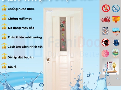 Cửa nhựa Đài Loan ghép thanh 1
