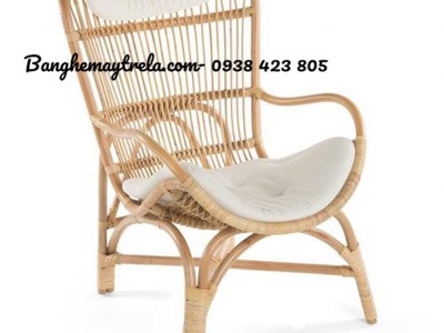 Ghế mây tự nhiên lưng cao kèm tay vịn 0