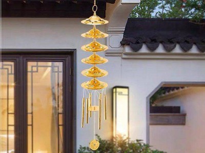 Chuông gió đồng phong thuỷ 5 tầng Hoàng Gia 0