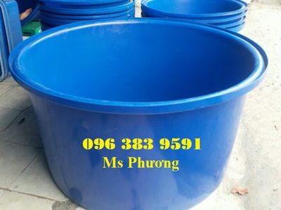 Thùng nhựa tròn nuôi cá 750lit dung tích lớn, tròn đều đẹp 1