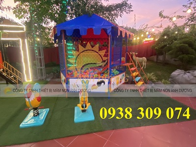 Thú nhún lò xo giá rẻ, cầu trượt liên hoàn, cầu trượt giá rẻ 1