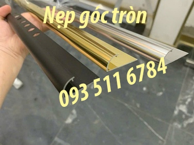 Nẹp góc bo tròn cạnh Inox nhôm nẹp V nhôm trang trí 1