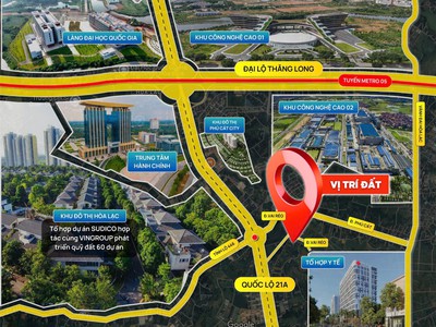 Đất độc quyền- vị trí tiềm năng tăng giá nhất hòa lạc 2