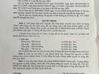 Đất đẹp - giá tốt - chính chủ cần bán lô đất vị trí đẹp tại xã biển hồ tp pleiku, gia lai 2