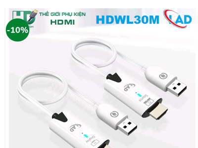 Bộ thiết bị  HDMI Lad HDWL30M thu phát không dây xa đến 30m 1