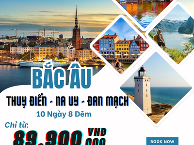 Khám Phá Bắc Âu: Thụy Điển, Na Uy, Đan Mạch   Bay Từ HCM 1