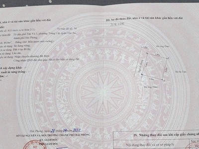 Bán lô đất ngõ 265 Cát Vũ, Tràng Cát 40m2 giá chỉ 990 triệu 2