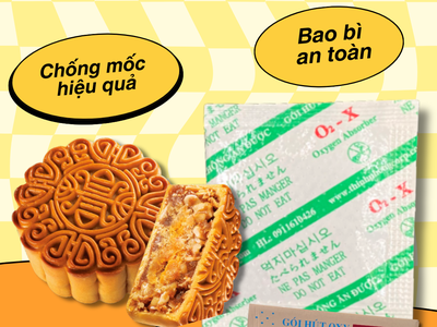 Chống mốc bánh trung thu với gói hút oxygen O2X 0