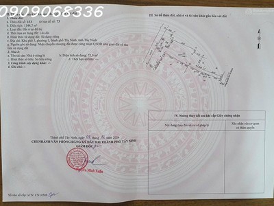 Đất thổ cư đường nguyễn văn tốt - phường 1 - tây ninh. giá cực tốt 0